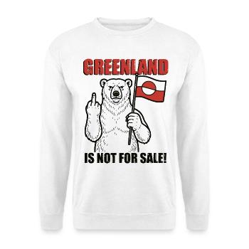 Le Groenland n’est pas à vendre - Sweat-shirt Unisexe - blanc - Devant