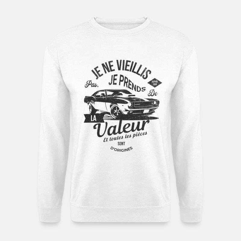 Jubiläums-Oldtimer 1966 - Unisex Pullover - Weiß
