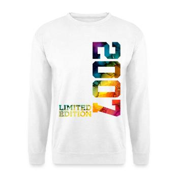 ÉDITION LIMITÉE 2007 19 ANS 19E ANNIVERSAIRE - Sweat-shirt Unisexe - blanc - Devant