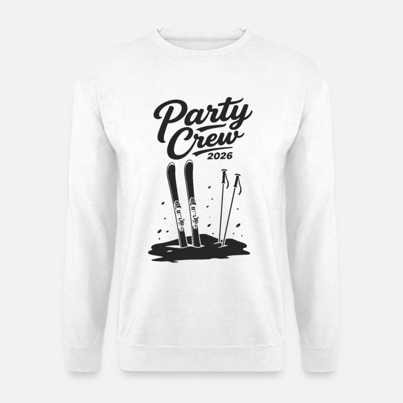 Party Crew 2026 Skiing Après-Ski Group - Unisex Sweatshirt - white