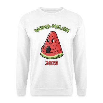 Mom 2026 Pregnancy Melon - Unisex Sweatshirt - white - Front