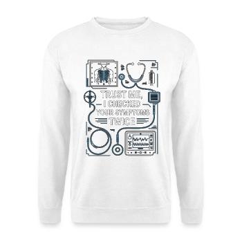 Nurse Practitioner Trust Me I Healthcare Worker - Unisex Pullover - Weiß - Vorne