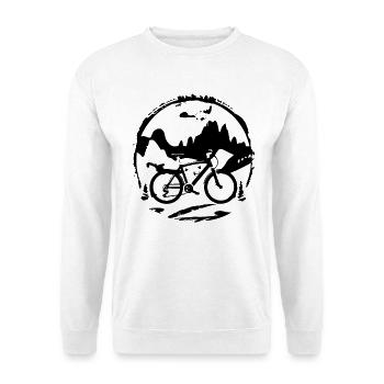 Mountain Bike Graphics - Unisex Sweatshirt - white - Front