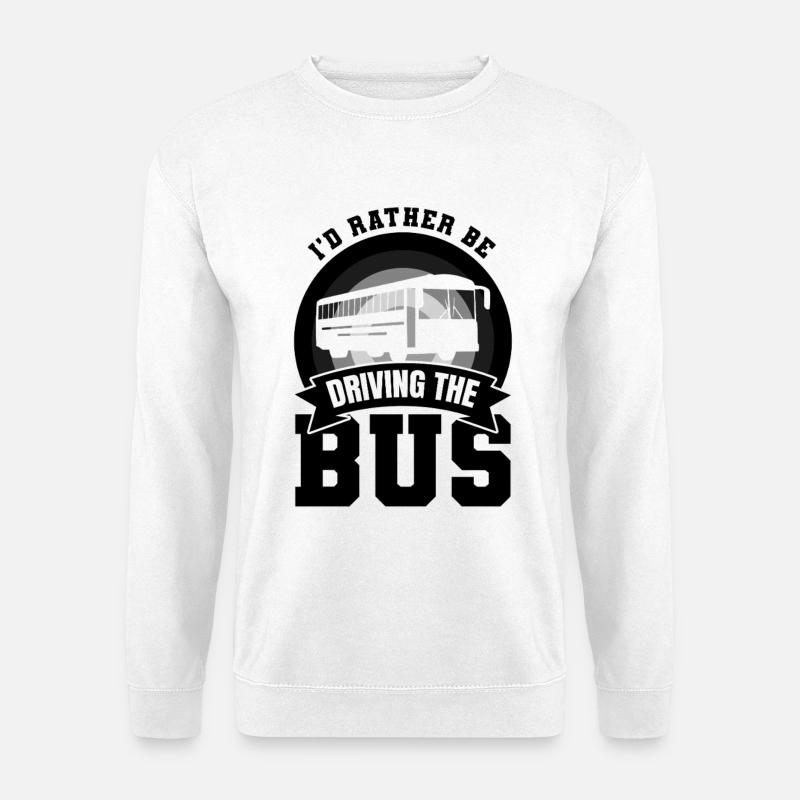 Busfahrer Witz - Unisex Pullover - Weiß