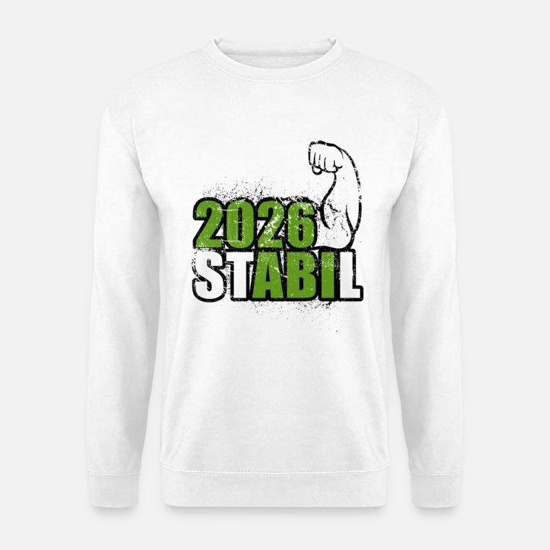 Stabil Abi 2026 - Biceps - Abitur - Spruch - Unisex Sweatshirt - white