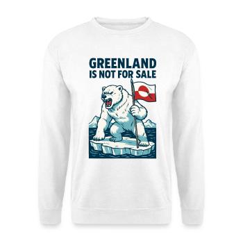 Greenland Is Not For Sale - Unisex Sweatshirt - white - Front