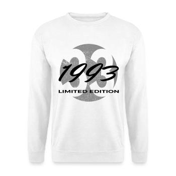 33e anniversaire 1993 cadeau pour hommes et femmes - Sweat-shirt Unisexe - blanc - Devant