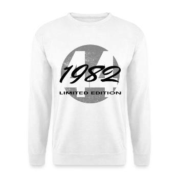 44. Geburtstag 1982 Geschenk für Männer und Frauen - Unisex Pullover - Weiß - Vorne