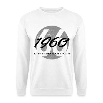 66th Birthday 1960 Gift for Men and Women - Unisex Sweatshirt - white - Front