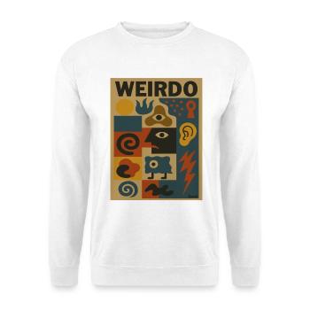 Weirdo Kaleidoscope Pattern - Unisex Sweatshirt - white - Front