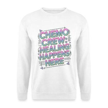 Oncology Nurse Chemo Crew Healing Oncology Nursing - Unisex Sweatshirt - white - Front