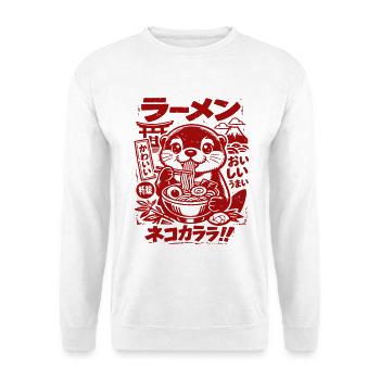 Loutre de Kawaii | Ramen | Soupe de nouilles | Restauration rapide - Sweat-shirt Unisexe - blanc - Devant