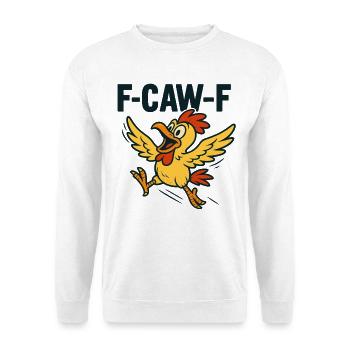 F-CAW-F | Funny duck in stress - Unisex Sweatshirt - white - Front