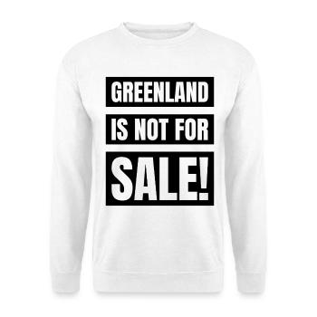 Le Groenland n’est pas à vendre - Sweat-shirt Unisexe - blanc - Devant