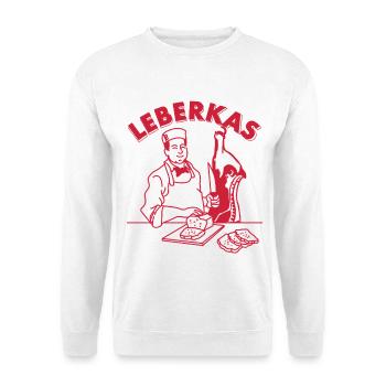 Lustiger Metzger Leberkas Bayrischer Döner - Unisex Pullover - Weiß - Vorne