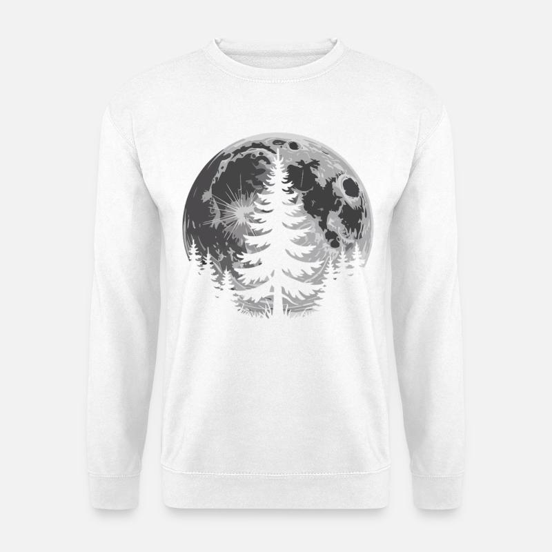 Moon Forest Silhouette - Unisex Sweatshirt - white