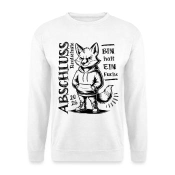 Secondary school graduation 2026 - I'm just a fox - Unisex Sweatshirt - white - Front