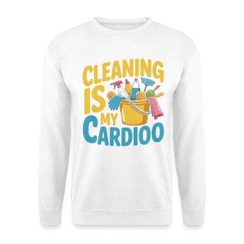 Nettoyage cardio nettoyage entraînement - Sweat-shirt Unisexe - blanc - Devant