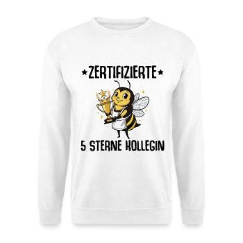 Best Work Colleague 5 Star Colleague Gift - Unisex Sweatshirt - white - Front