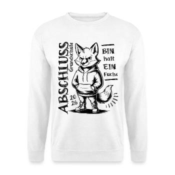 Primary school graduation 2026 - I'm just a fox - Unisex Sweatshirt - white - Front