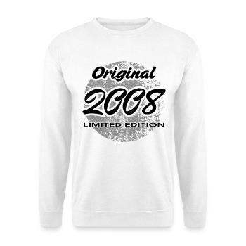 18th Birthday 2008 Boys and Girls Gift - Unisex Sweatshirt - white - Front