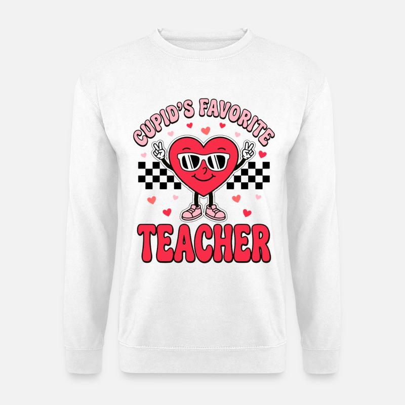 Amors Lieblingslehrer - Unisex Pullover - Weiß