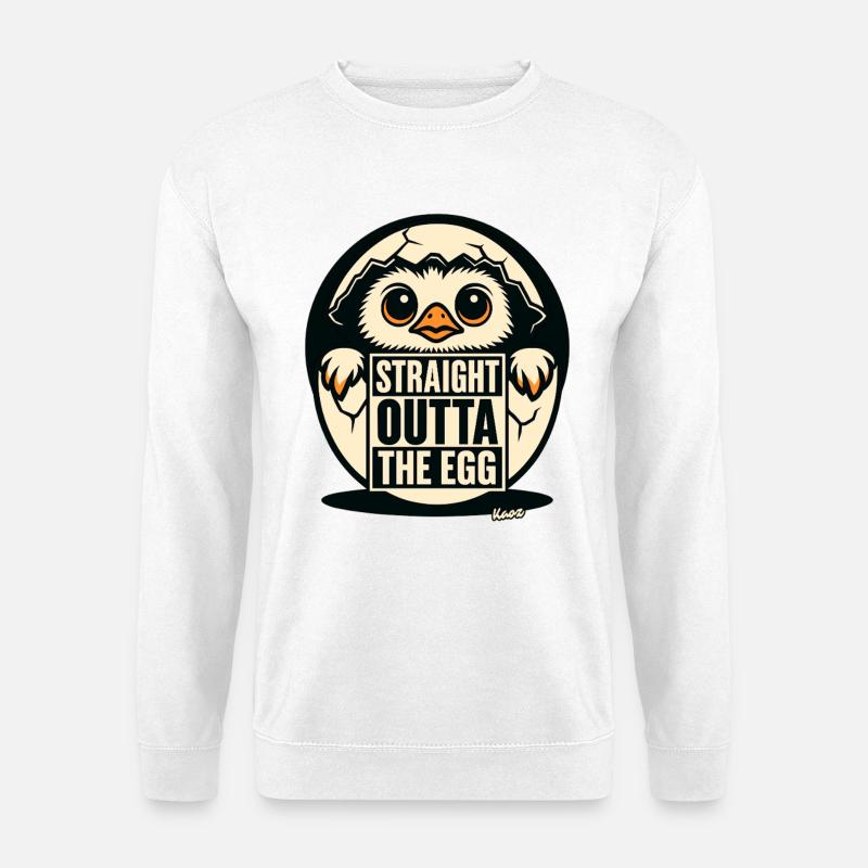 Chick: Straight from the egg - Unisex Sweatshirt - white