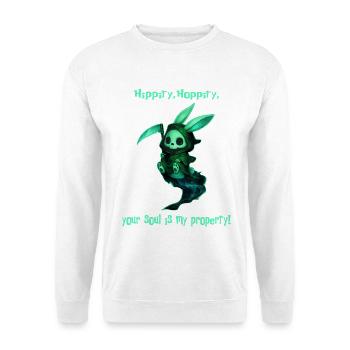 Hippity Hoppity – Soul Reaper in Bunny Costume - Unisex Sweatshirt - white - Front