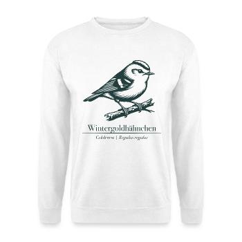 Silhouette de la Crête d’Or | Ornithologie | - Sweat-shirt Unisexe - blanc - Devant