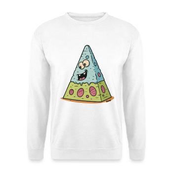 Visage riant du volcan de fromage - Sweat-shirt Unisexe - blanc - Devant
