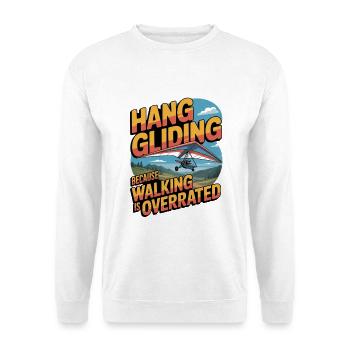 Drachenflieger Hängegleiter Luftsport Enthusiasten - Unisex Pullover - Weiß - Vorne