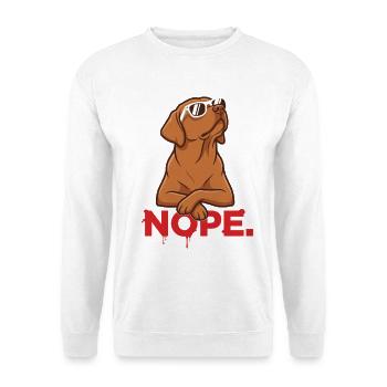 Non. – Labbi Foxred Cool avec des lunettes de soleil - Sweat-shirt Unisexe - blanc - Devant