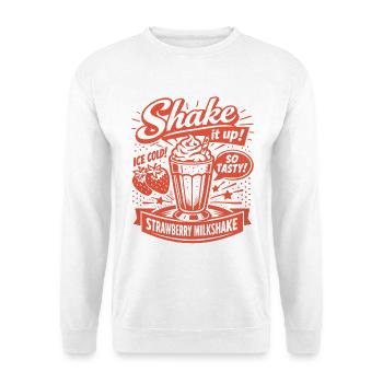 Strawberry Milkshake 50s Retro Design - Unisex Sweatshirt - white - Front