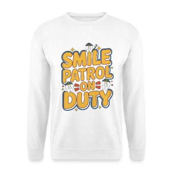 Pediatric Dentist Smile Patrol On Duty Dentistry - Unisex Sweatshirt - white - Front