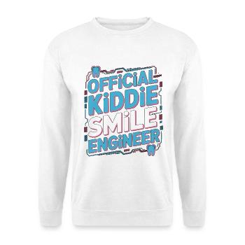 Pediatric Dentist Official Kiddie Smile Dentistry - Unisex Sweatshirt - white - Front