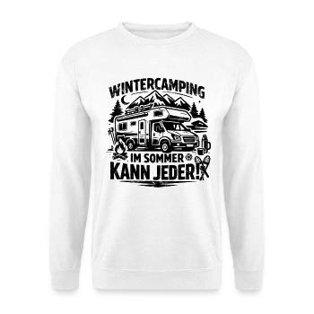 Winter Camping | In summer, everyone can | Verdict - Unisex Sweatshirt - white - Front