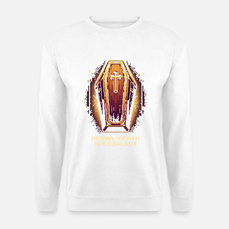 Perma-Death Pro | Undertaker sarcasm - Unisex Sweatshirt - white