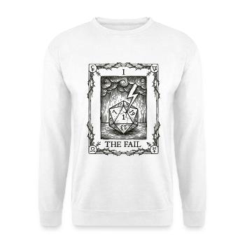 Real Bad Luck Dice Tarot Pen and Paper - Unisex Sweatshirt - white - Front
