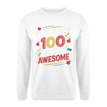 100 Days of Great Teaching - Unisex Sweatshirt - white - Front