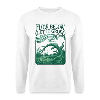Flow below, growth above | Aquascaping - Unisex Sweatshirt - white - Front