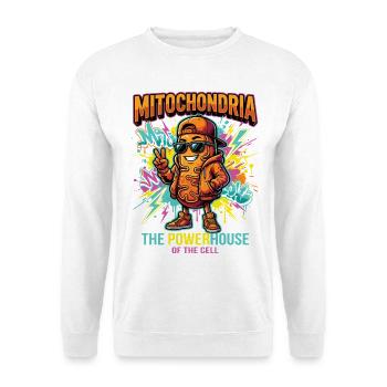 Mitochondria Powerhouse Science Humor - Unisex Pullover - Weiß - Vorne