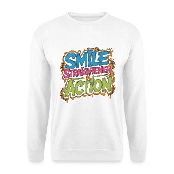 Orthodontic Hygienist Smile Straightener Dentistry - Unisex Pullover - Weiß - Vorne