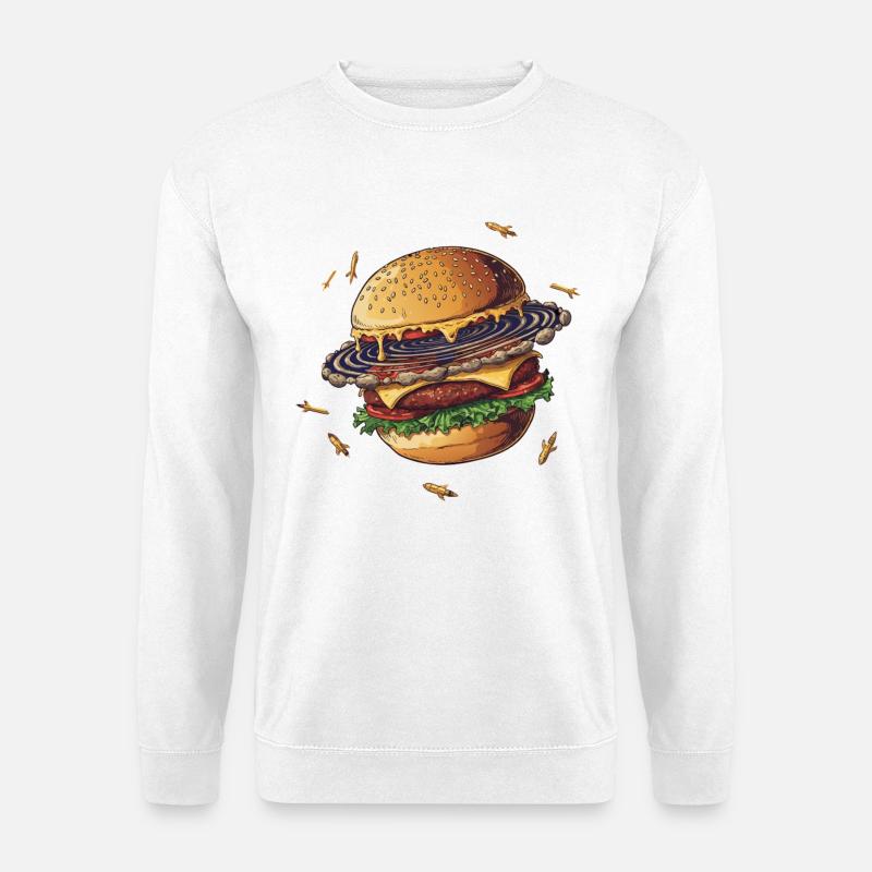 Gourmet Burger Planet - Unisex Pullover - Weiß