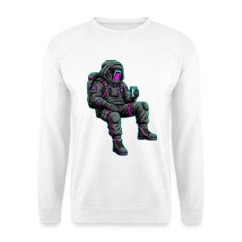 Night Astronaut Neon Power - Unisex Sweatshirt - white - Front