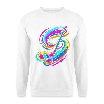eishockeyschläger - Unisex Sweatshirt - white - Front