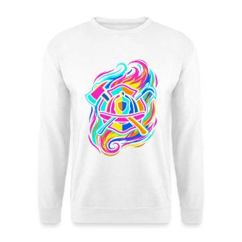 Emblème du pompier - Sweat-shirt Unisexe - blanc - Devant