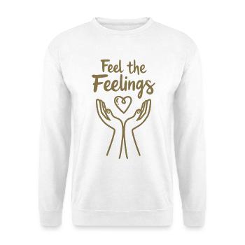 Style Ressens les Sentiments Pleine Conscience & Émotions - Sweat-shirt Unisexe - blanc - Devant
