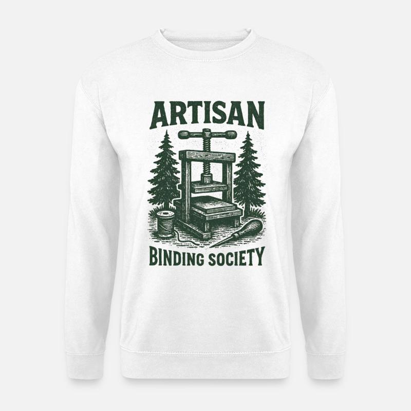 Artisan Binding Society | Buchbinden - Unisex Pullover - Weiß