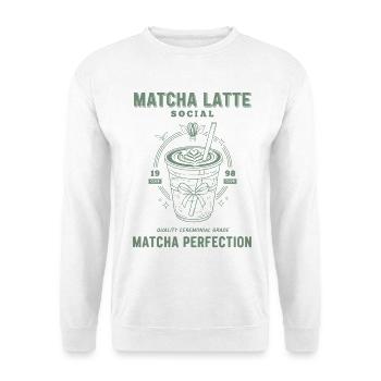 Matcha Latte Social Matcha Perfection Green Tea - Unisex Sweatshirt - white - Front