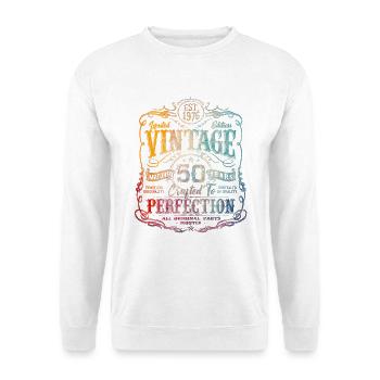 Vintage 1976 Limited Edition 50th Birthday - Unisex Pullover - Weiß - Vorne
